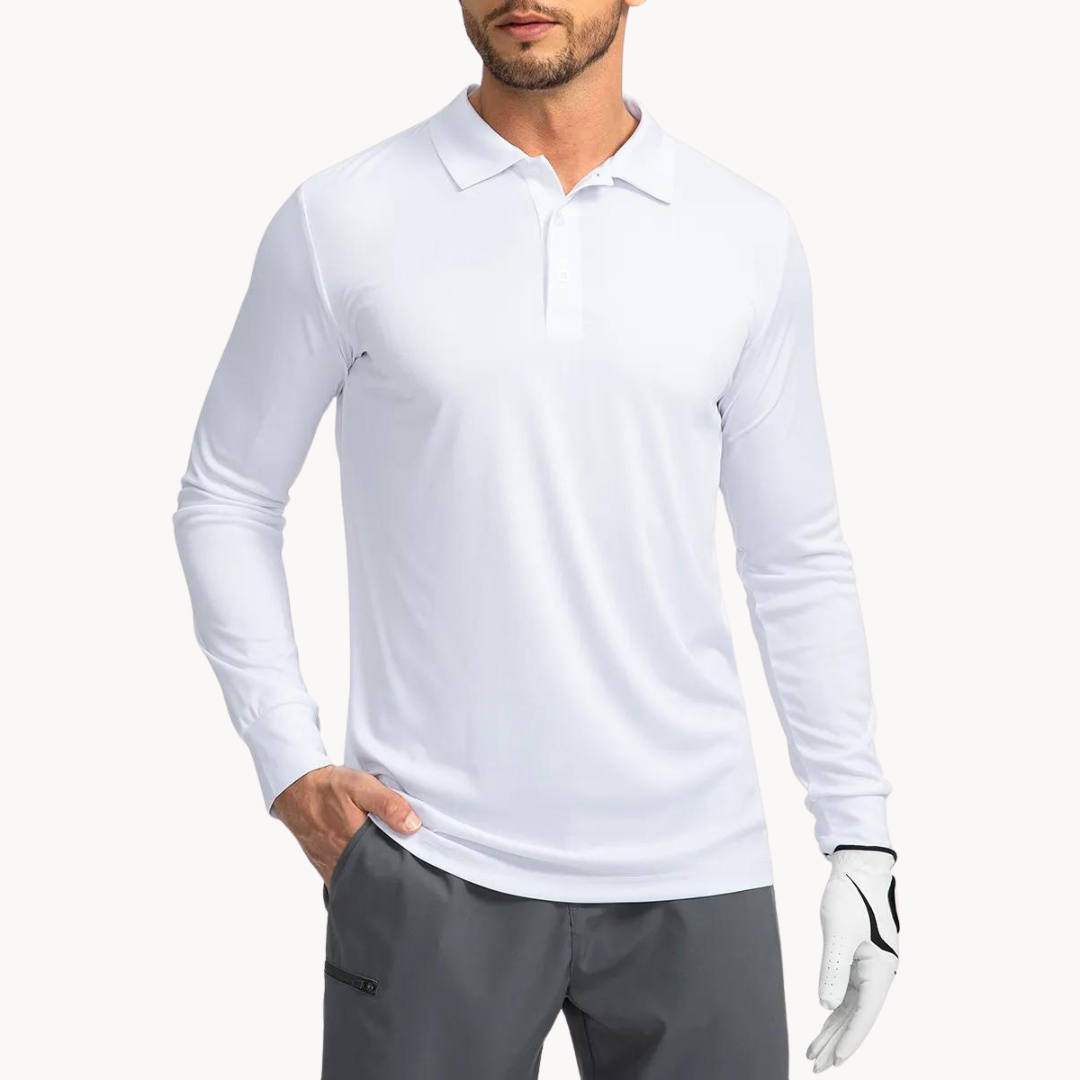 Heren Poloshirt Klassiek Met Knoopsluiting, Ademend en Flexibele Pasvorm 5