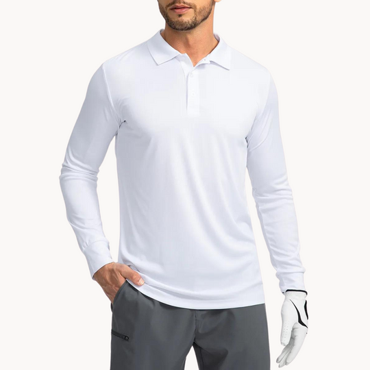Heren Poloshirt Klassiek Met Knoopsluiting, Ademend en Flexibele Pasvorm 5