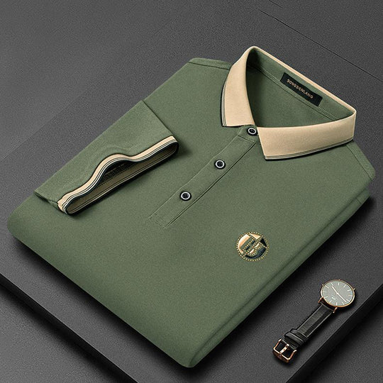 Heren Poloshirt Modern Fit Met Borduursel Casual Chic 3