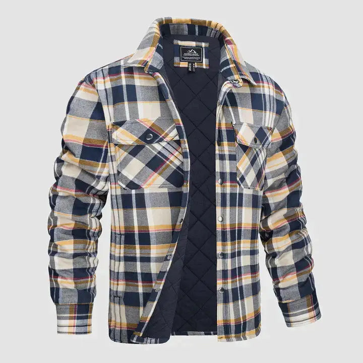 Heren Ruitvormige Langarmige Blazer 0