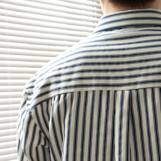 Heren Shirt met Lange Mouwen Gestreept Casual 3