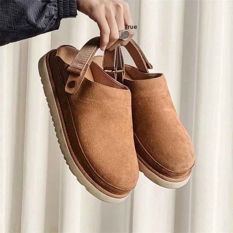 Heren Slippers Dikke Zool Casual Baotou Stijl 0