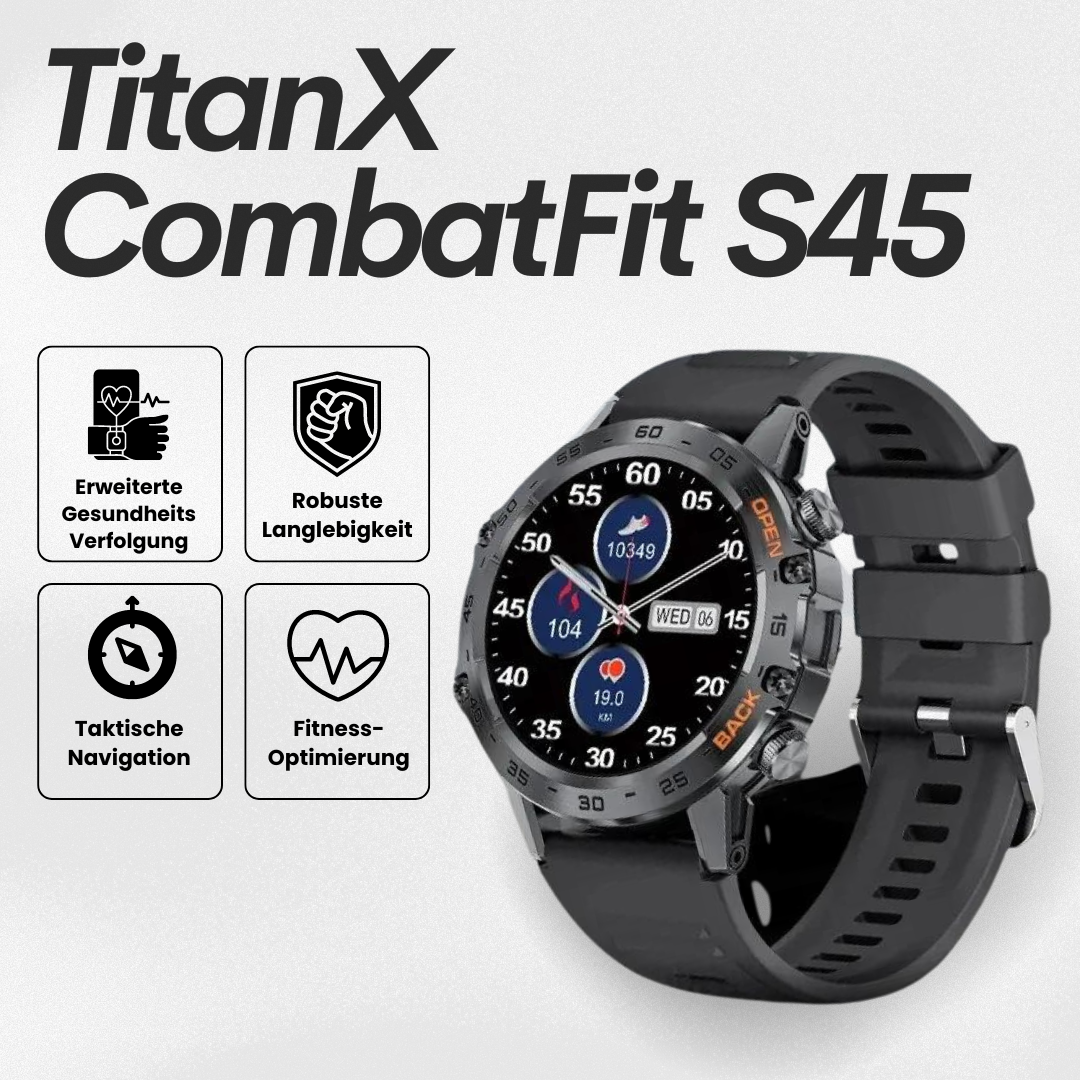 Heren Smartwatch Robuust met Hartslagmeter en GPS Navigatie 0