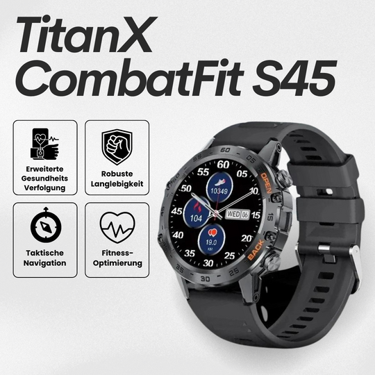 Heren Smartwatch Robuust met Hartslagmeter en GPS Navigatie 0