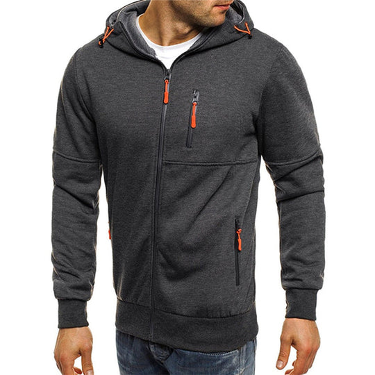 Heren Sweater met Rits en Capuchon 1