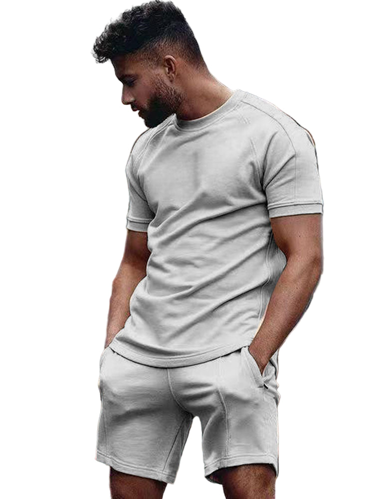 Heren T-shirt en Shorts Set Casual Zomerlook 0