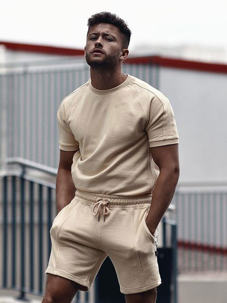 Heren T-shirt en Shorts Set Casual Zomerlook 2