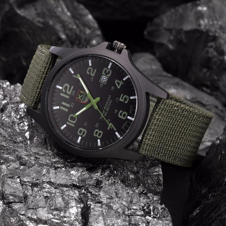 Heren Tactisch Horloge Waterdicht en Schokbestendig 45 mm 0