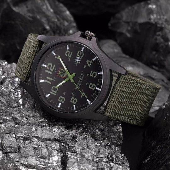 Heren Tactisch Horloge Waterdicht en Schokbestendig 45 mm 0