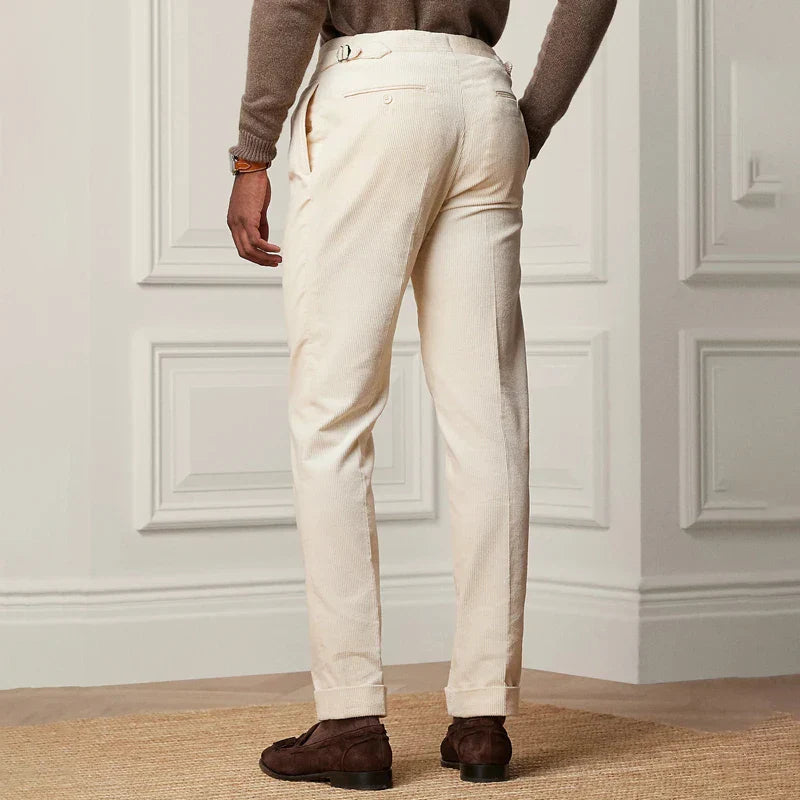 Heren Tailored Broek Wolmix Rechtaf 2