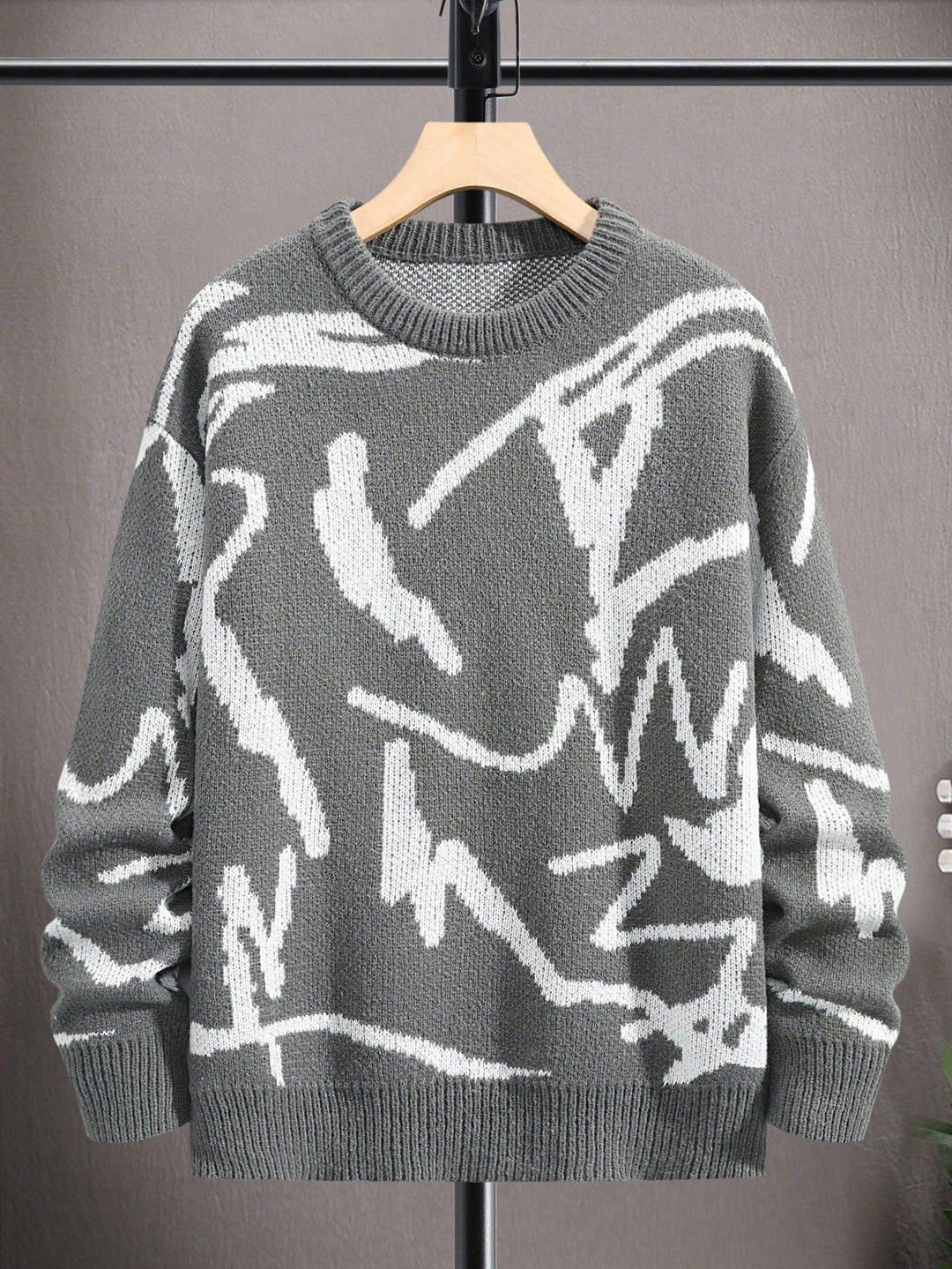 Heren Trui Casual Met Grafisch Patroon Ronde Hals 7