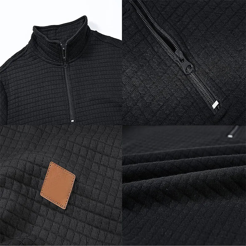 Heren Trui Halfzipper Casual Stijl Uniek Patroon 8