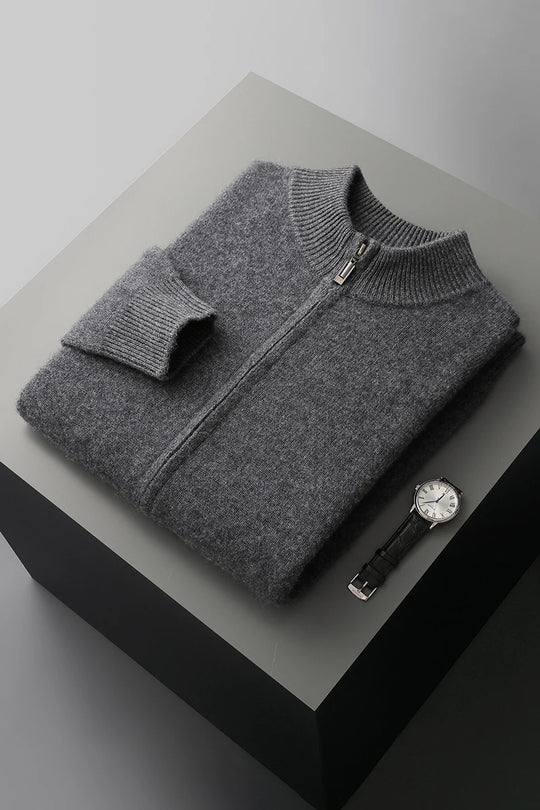 Heren Truien Opstaande Kraag Van 100% Merinowol voor Casual en Formele Gelegenheden 8