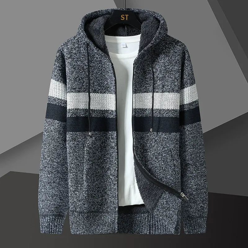 Heren Vest Met Rits en Capuchon Voor Comfortabele Casual Stijl 1