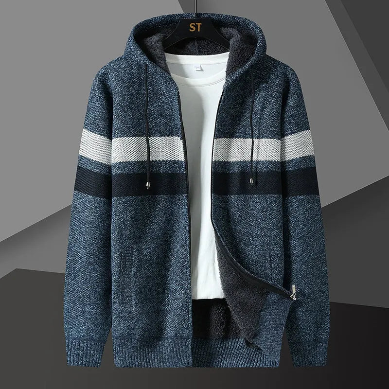 Heren Vest Met Rits en Capuchon Voor Comfortabele Casual Stijl 3