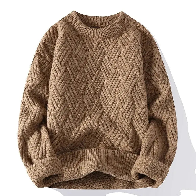 Heren Vintage Casual Trui Relaxed Fit Katoen 7