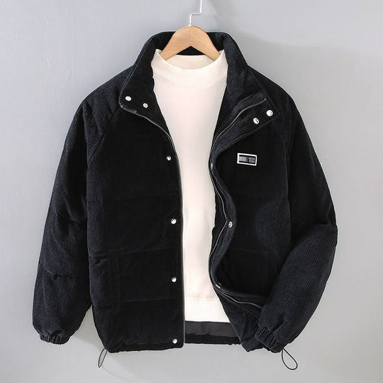 Heren Winterjas Corduroy Met Zachte Voering Voor Comfortabele Herfstdagen 3