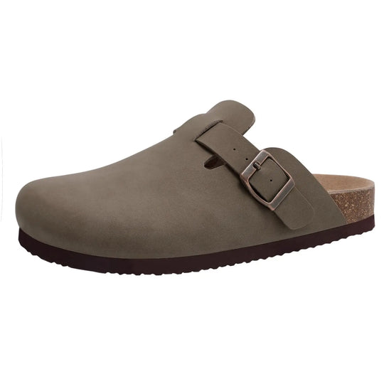Heren en Dames Muilen met Kurken Inlegzool en Antislip Zolen 10