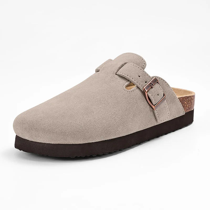 Heren en Dames Muilen met Kurken Inlegzool en Antislip Zolen 14