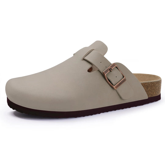 Heren en Dames Muilen met Kurken Inlegzool en Antislip Zolen 9