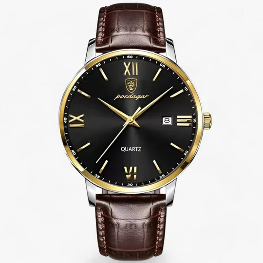 Herenhorloge met Leren Band en Quartz Uurwerk 1