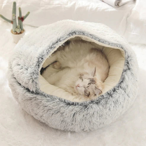 Honden- en Kattenbed Pluche Grottensfeer 0