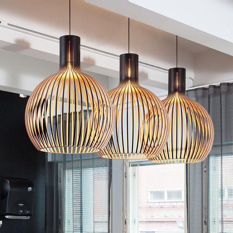 Houten Hanglamp Verstelbaar Natuurlijk Design 6