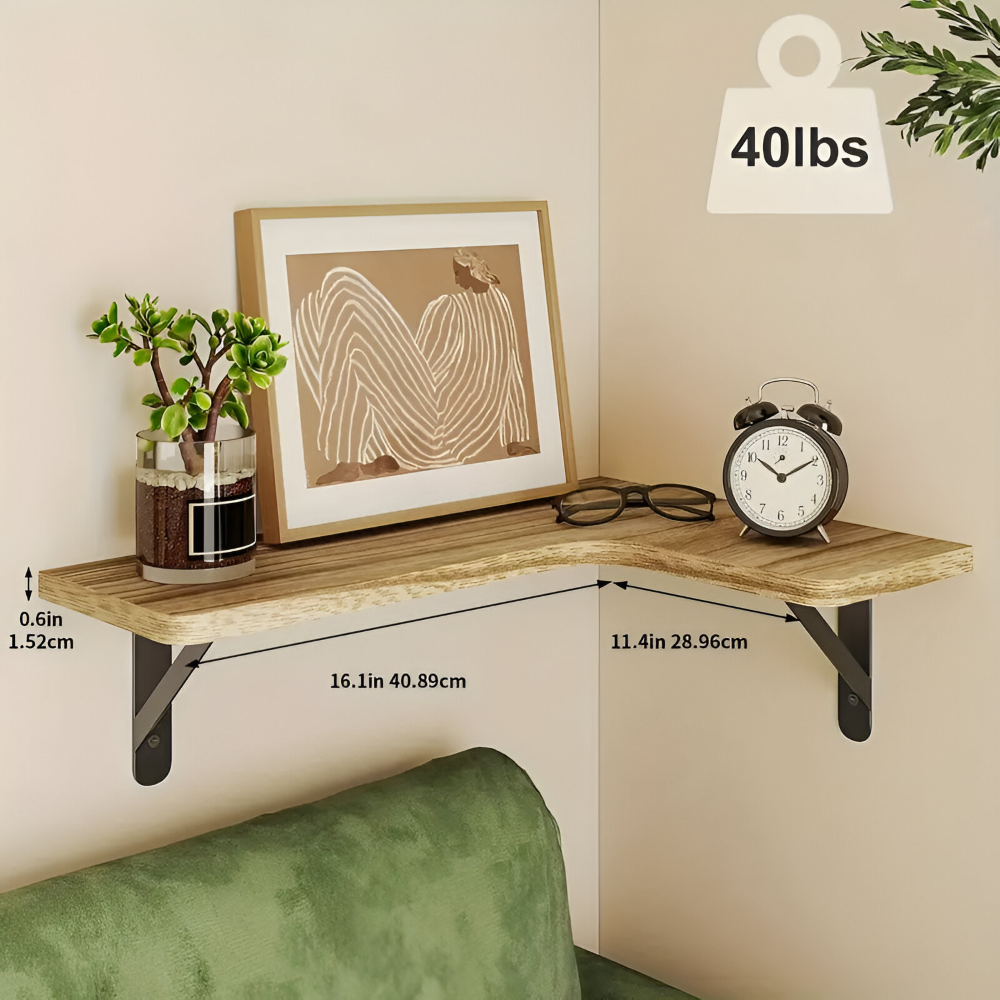 Houten Plankenset voor Hoek- en Wanddecoratie 6