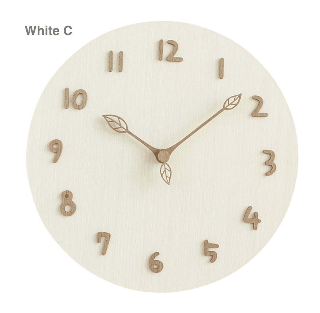 Houten Wandklok Creatief Ontwerp 3