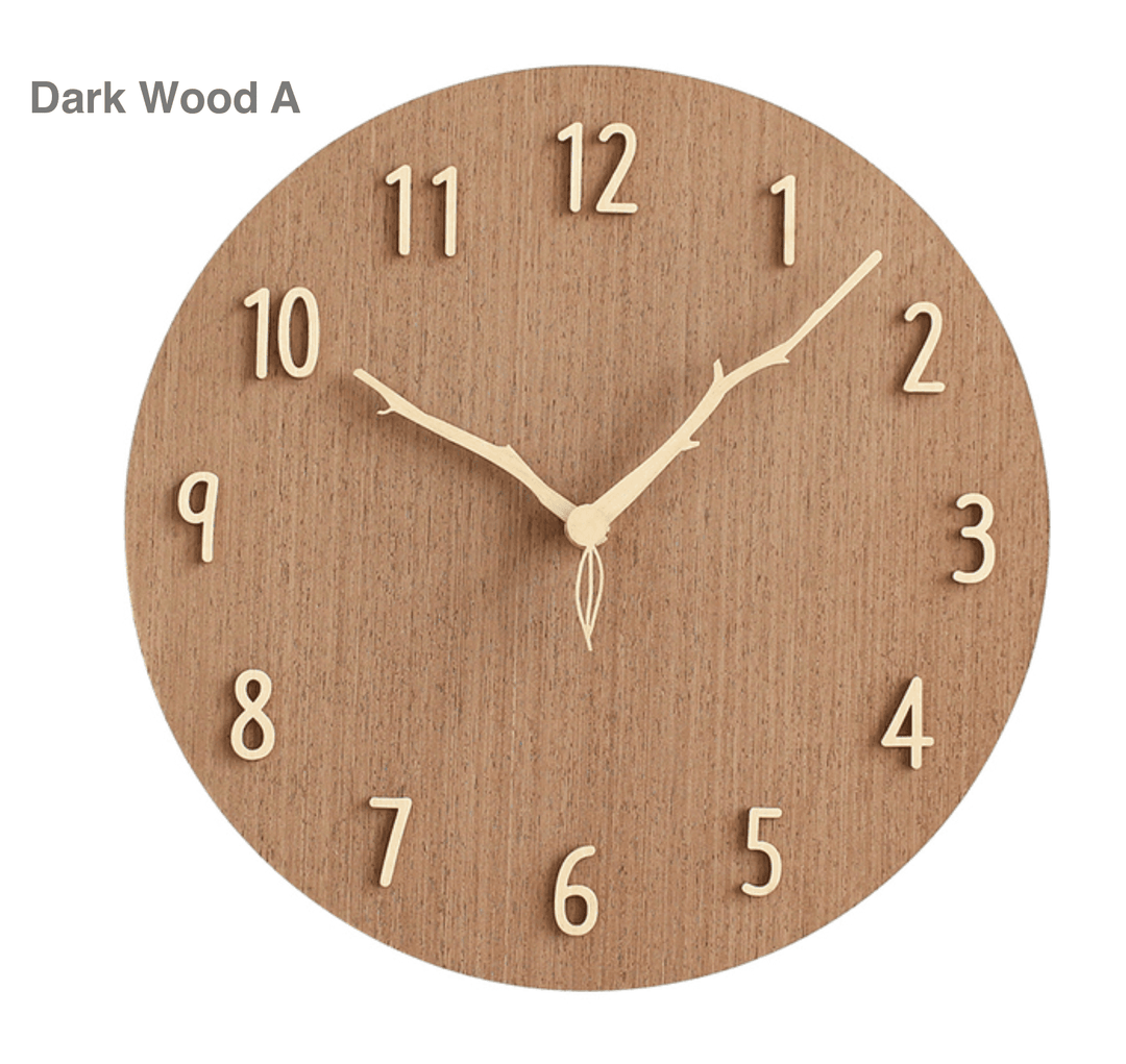 Houten Wandklok Creatief Ontwerp 4