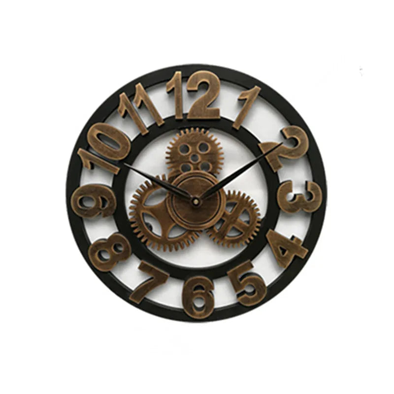 Industriële Wandklok Vintage Stijl 7