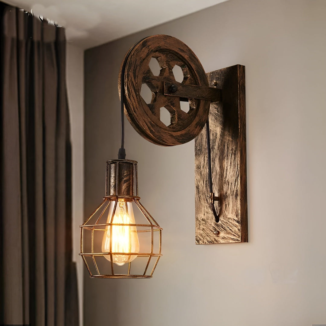 Industriële Wandlamp LED Vintage Stijl voor Binnen - Muurlamp met Robuust Ontwerp 3