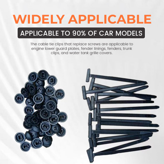 Kabelbinders voor Auto Onderhoud Gereedschapsloze Montage Set van 50 of 200 Stuks 4