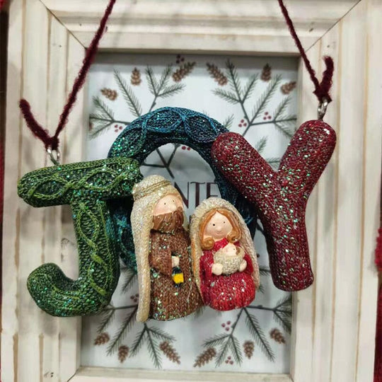 Kerstdecoratie Heilige Familie Handgemaakt Beeld 5