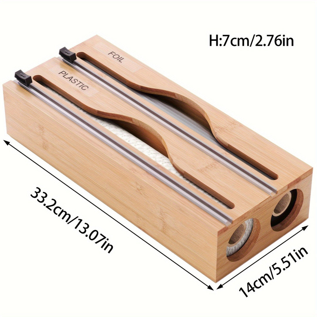 Keukenfolie Dispenser met Snijmes en Dubbele Gleuf 3