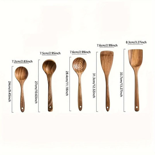 Keukengereedschap Set Scandinavisch Design voor Koken met Comfortabele Handgrepen 5