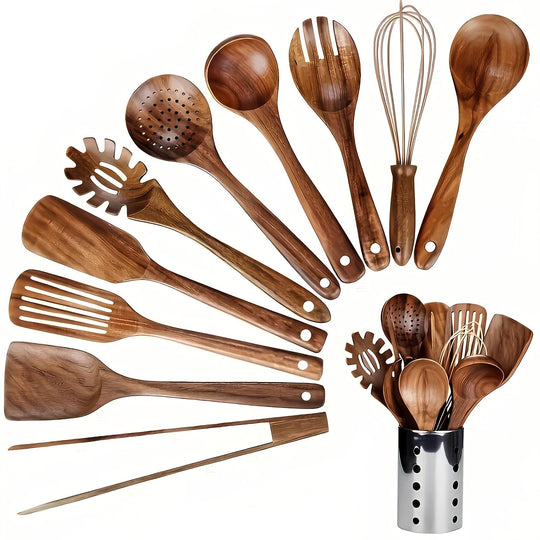 Keukengereedschapset 11-Delig met Houder voor de Keuken 0
