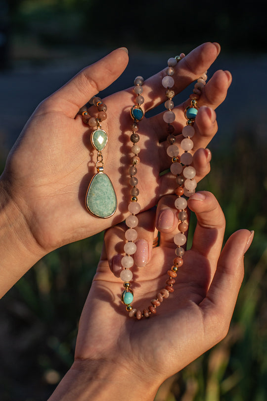 Mala Ketting voor Vrouwen met Pasteltinten 2