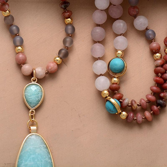 Mala Ketting voor Vrouwen met Pasteltinten 3
