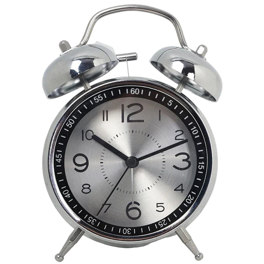 Metalen Analoge Wekker Retro Stijl voor Slaapkamer 0