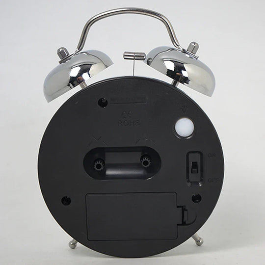 Metalen Analoge Wekker Retro Stijl voor Slaapkamer 3