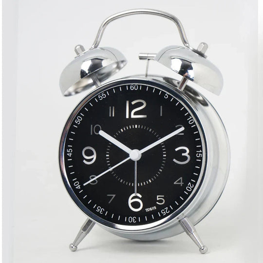 Metalen Analoge Wekker Retro Stijl voor Slaapkamer 4