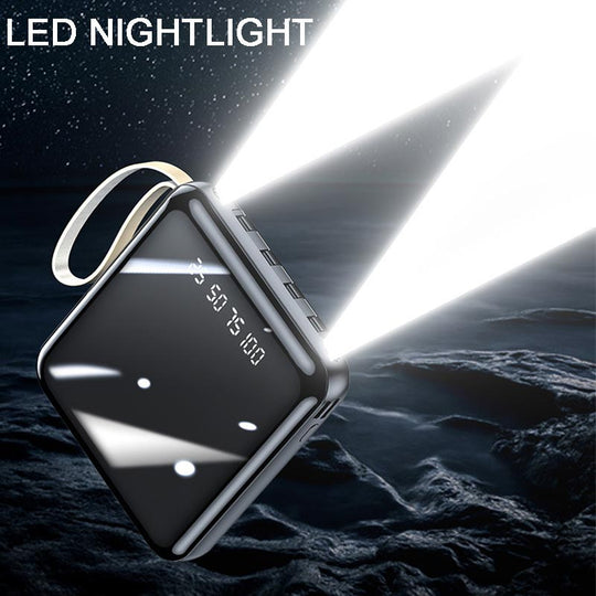 Mini Powerbank 20000 mAh Met Geïntegreerde Kabels Voor Draagbaar Opladen 2