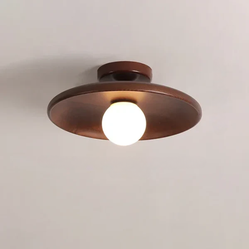 Moderne Houten Plafondlamp Bal 9