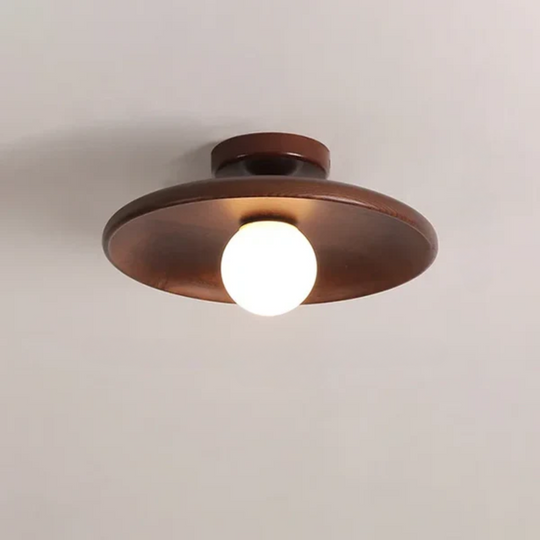 Moderne Houten Plafondlamp Bal 9