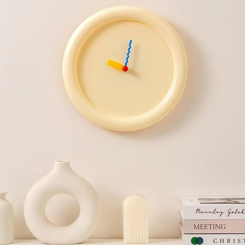 Moderne Wandklok 30 cm Kleurvol Design 3