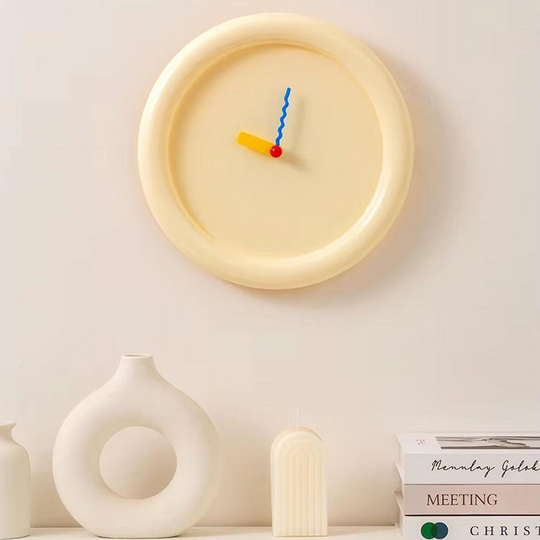 Moderne Wandklok 30 cm Kleurvol Design 3