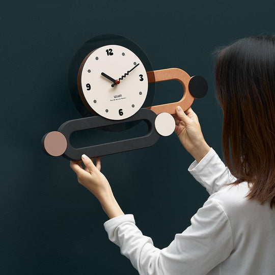 Moderne Wandklok 3D Ontwerp Minimalistisch Stijl 2