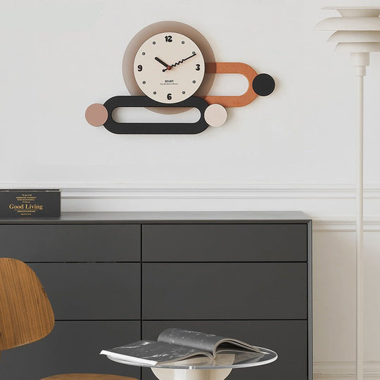 Moderne Wandklok 3D Ontwerp Minimalistisch Stijl 3