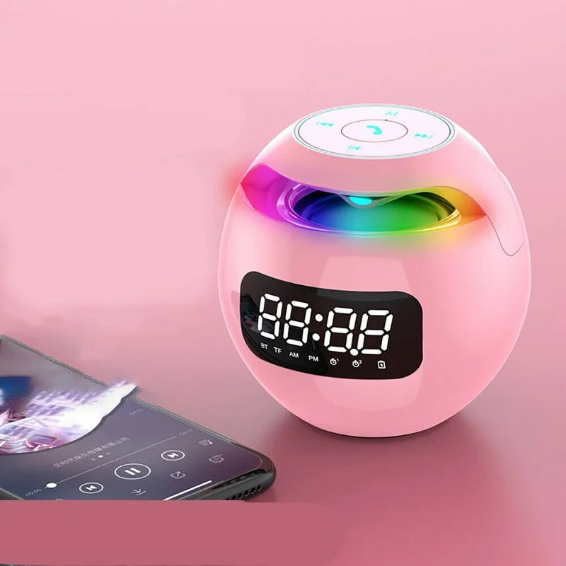 Multifunctionele Bluetooth Luidsprekerklok Met LED Nachtlampje 0